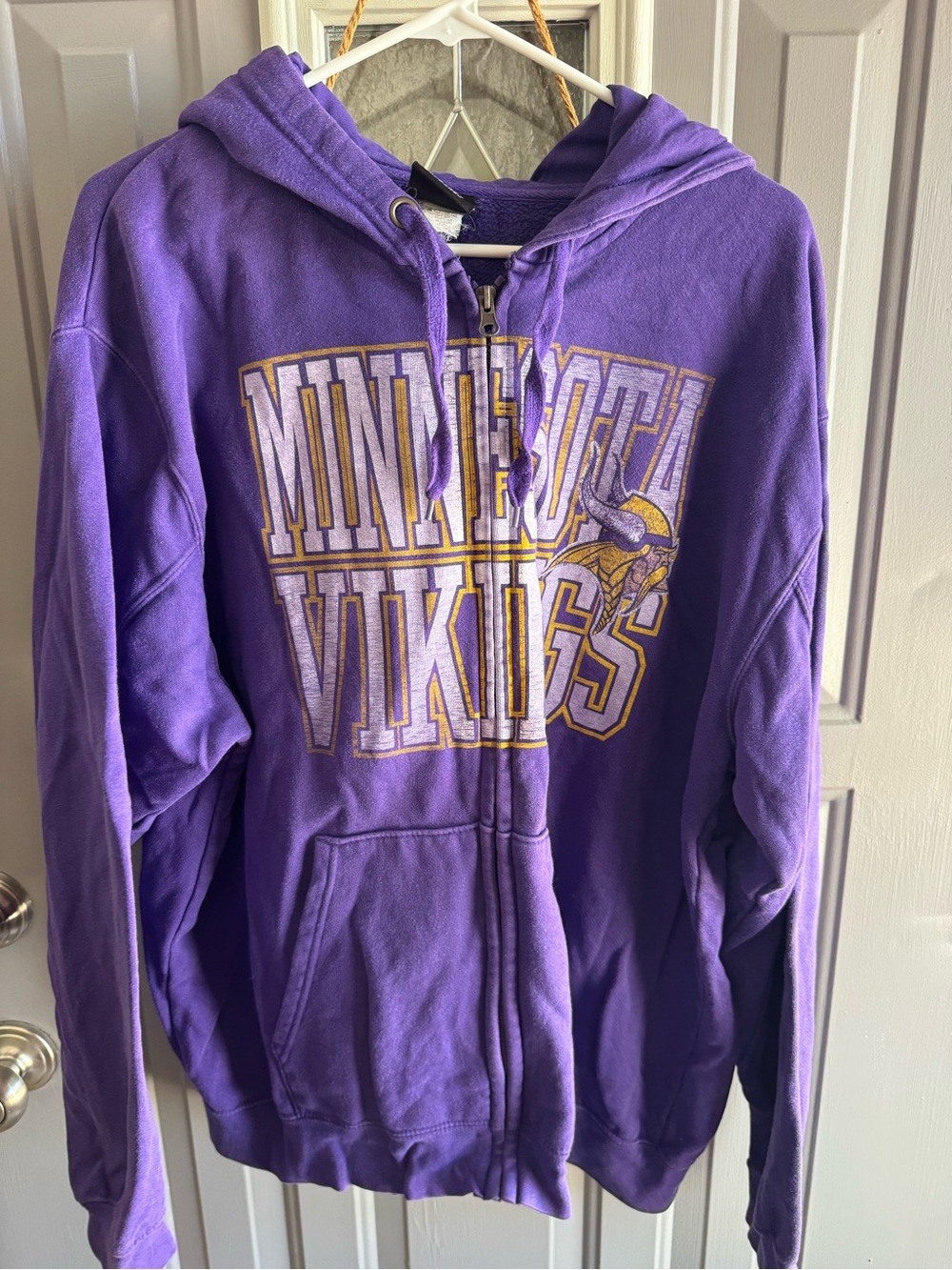 NFL Purple Team Apparel Zippered Hoodie
